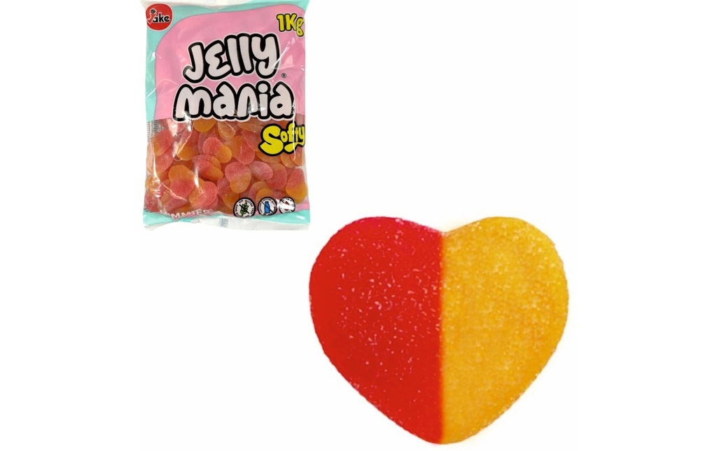 Jake Jellymania Peach Hearts halal 1000 g