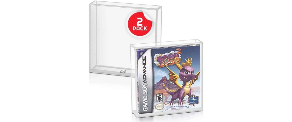 EvoRetro Acryl Box Pack de 2 pour Gameboy Acrylique, pour jeux Game Boy