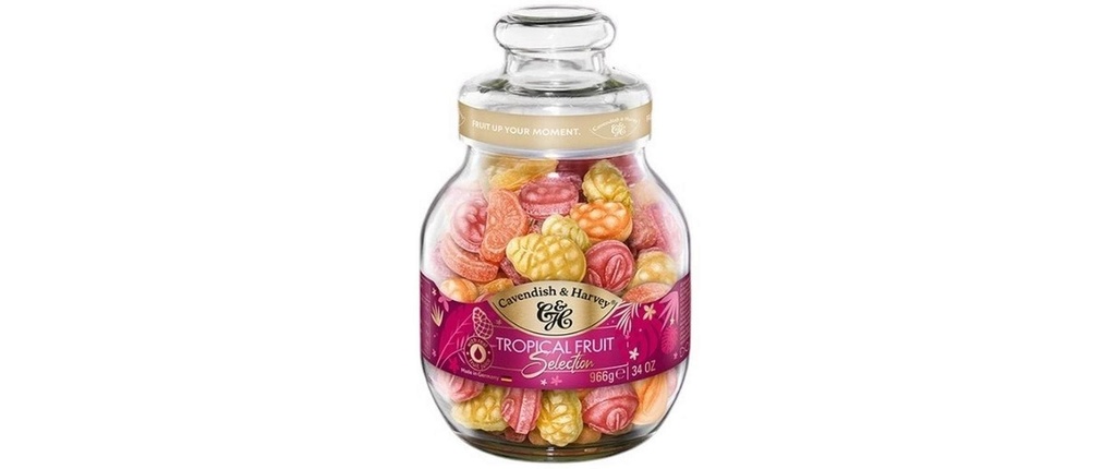 Cavendish & Harvey Bonbons Tropical Selection en bocal 966 g