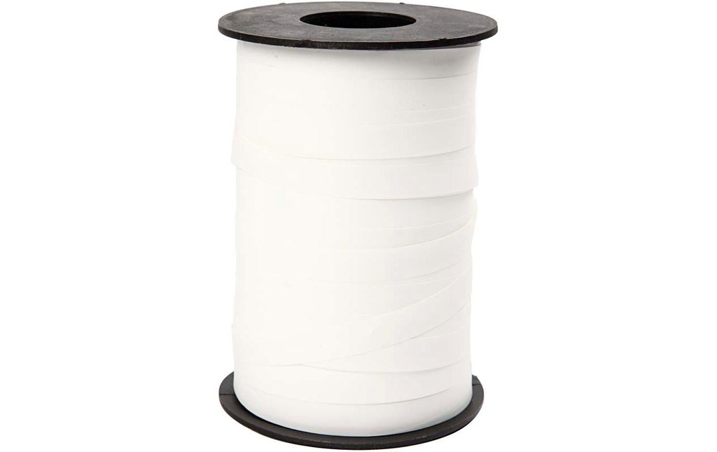 Creativ Company Ruban cadeau Blanc mat 10 mm 250 m