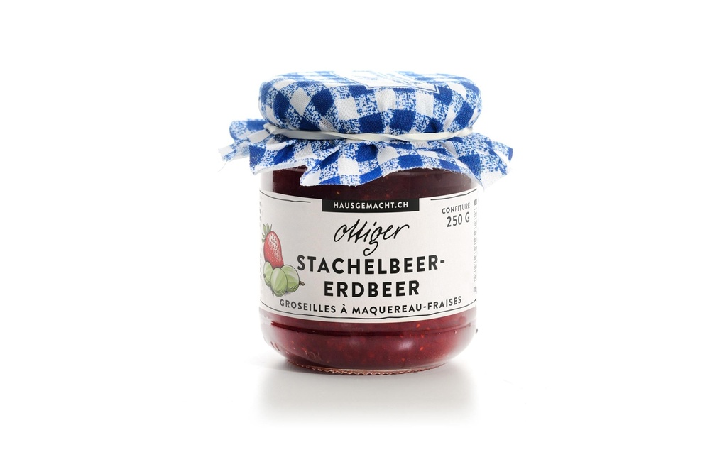 Ottiger Confiture de groseilles à maquereau et de fraises 250 g