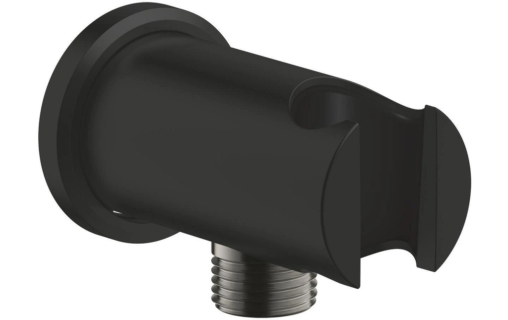GROHE Coude de raccordement de douche Rainshower avec support noir mat