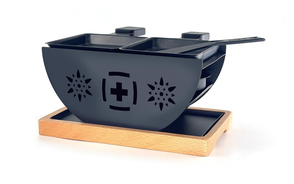 Heidi Cheese Line Cheese Line Raclette FLOWER 2p Noir
