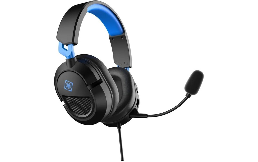 DELTACO DH130 Casque gaming circum-auriculaire noir et bleu