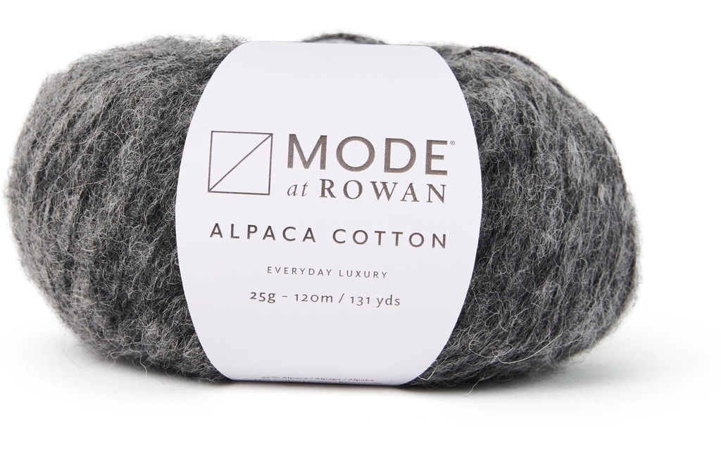 Mode at Rowan Laine Coton d'alpaga 25 g, 120 m, gris