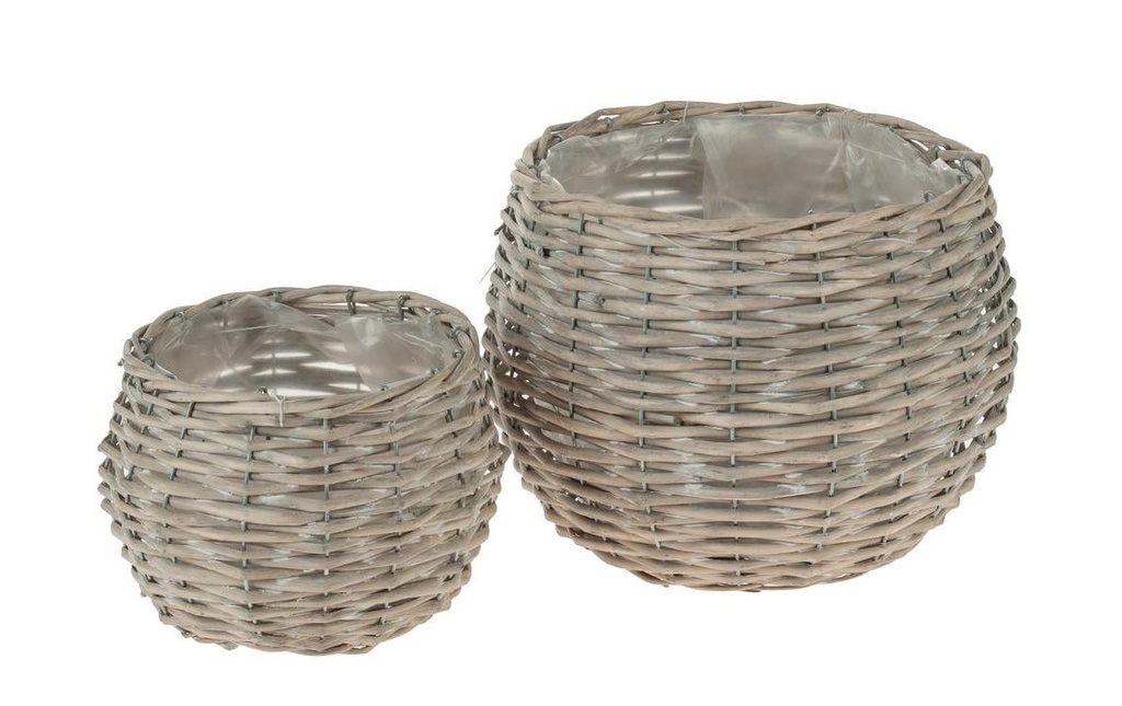 Opiflor Panier en osier Anja ensemble de 2