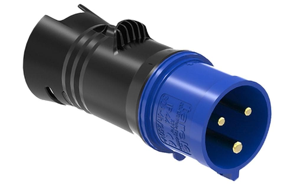 Bury Powerflash Adaptateur CEE 32A monophasé bleu