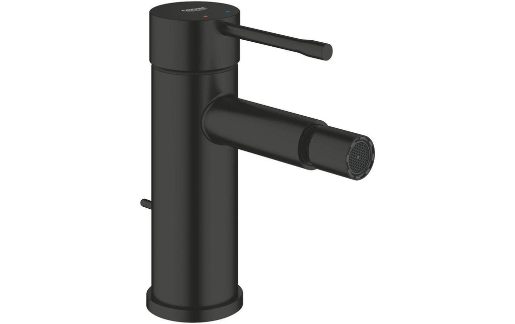 GROHE Essence New Mitigeur de bidet noir mat avec garniture d'écoulement