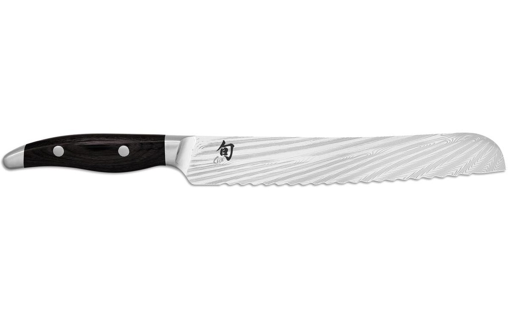 Kai Couteau à pain Nagare Black Noir