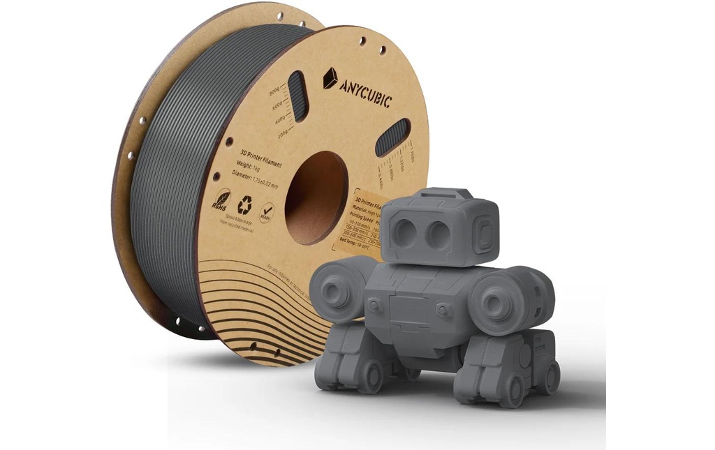 Anycubic Filament Anycubic PLA haute vitesse Gris/Grey 1.75 mm 1.125 kg