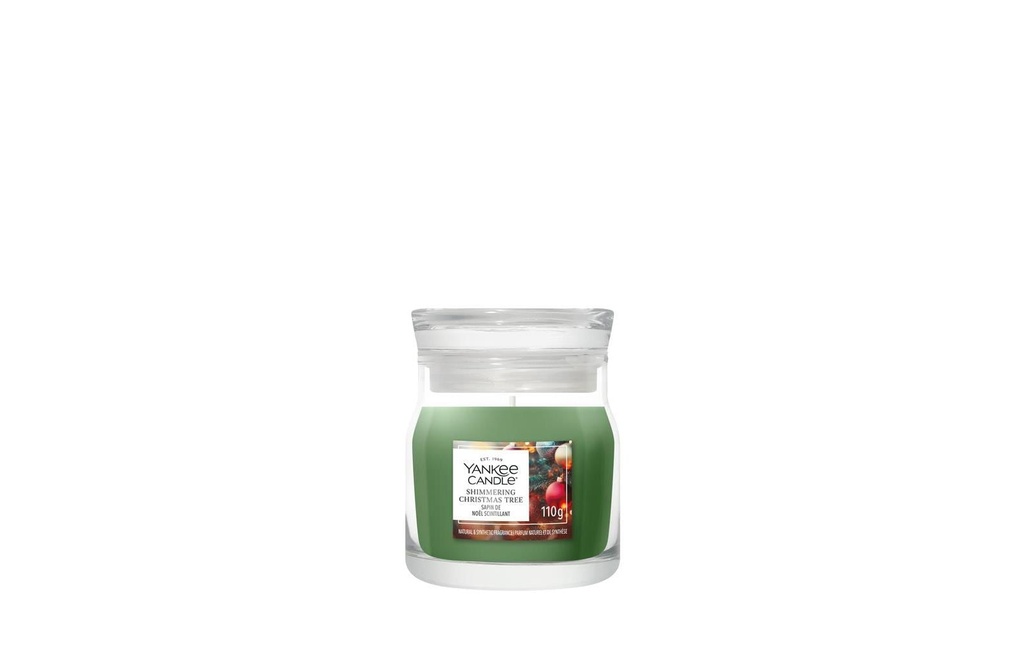Yankee Candle Signature Bougie parfumée Shimmering Christmas Tree Signature Small Jar