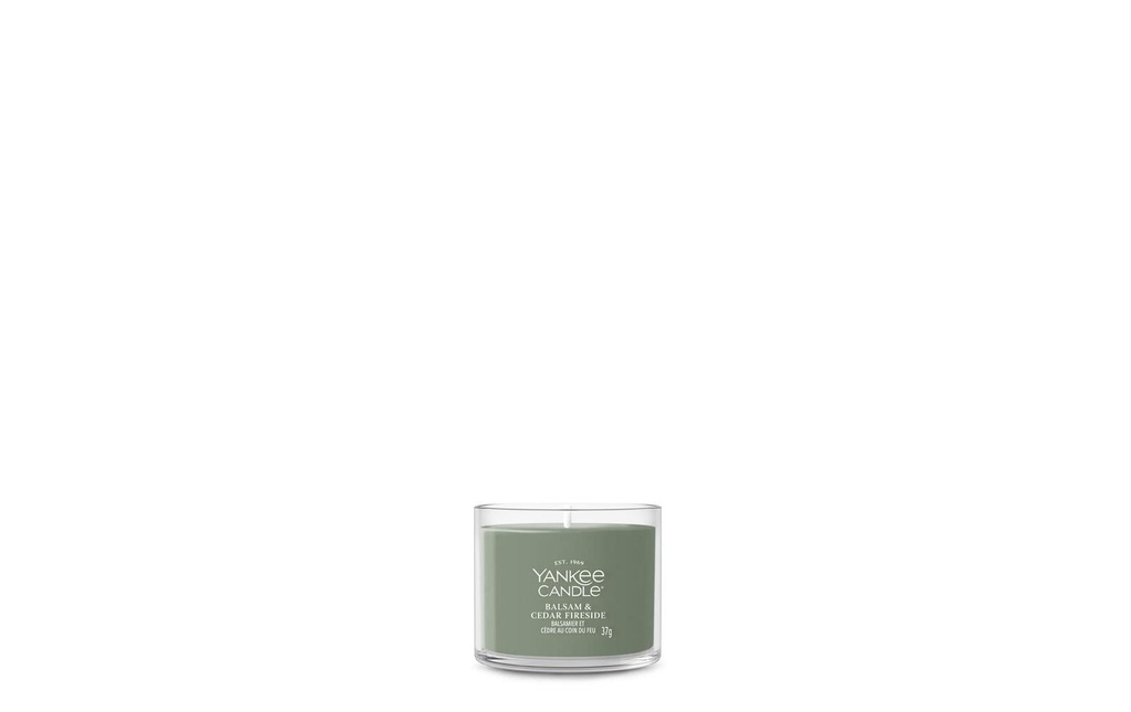 Yankee Candle Signature Bougie parfumée Balsam & Cedar Signature Filled Votive