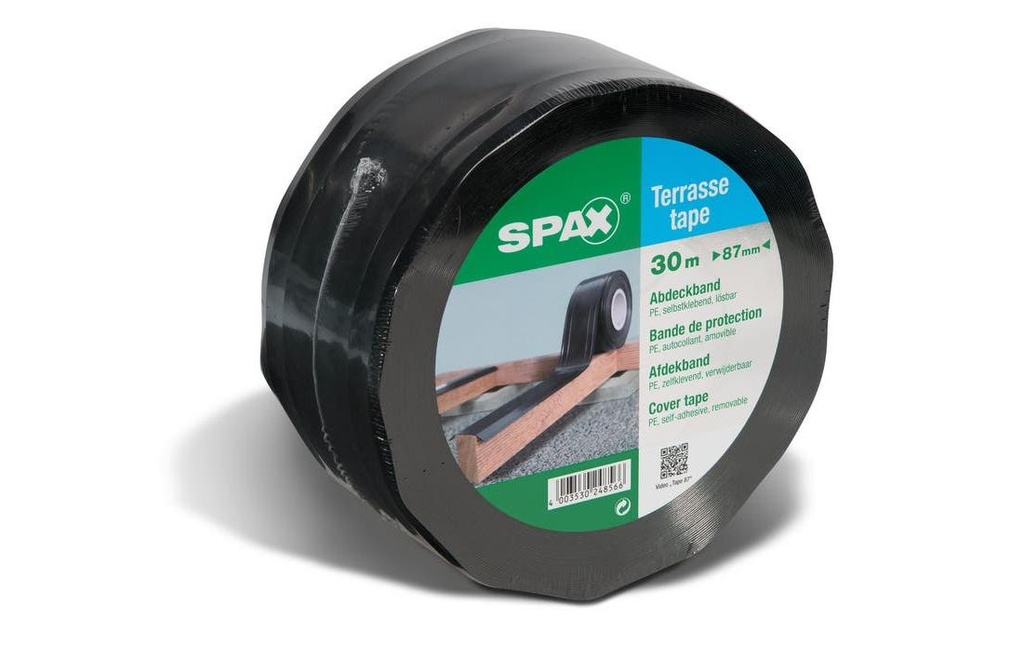 Spax ruban isolant 87 mm x 30 m, Noir