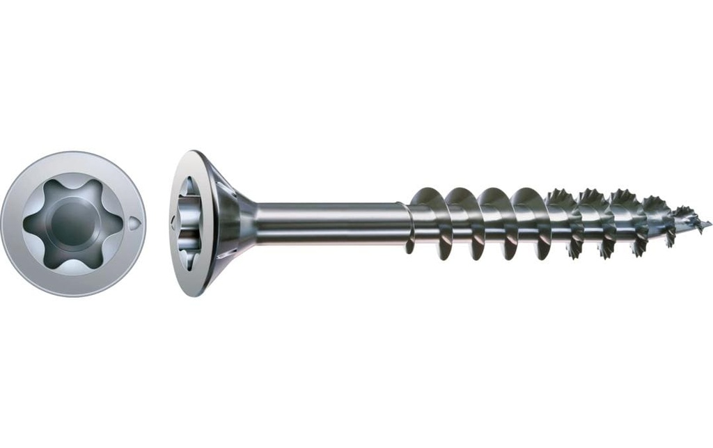 Spax Vis à bois – Tête fraisée multipoints T40 6 x 130 mm, 100 Pièce/s