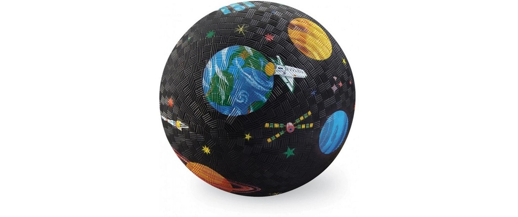 Crocodile Creek Balle en caoutchouc Design de l'espace, 13 cm