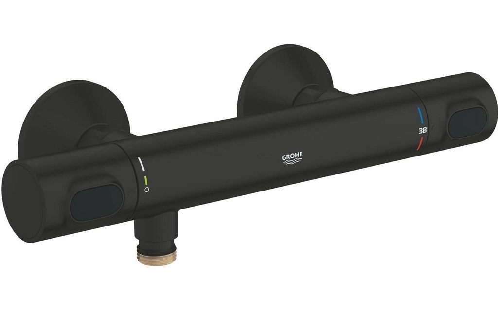 GROHE Flux de précision Thermostat mural noir mat