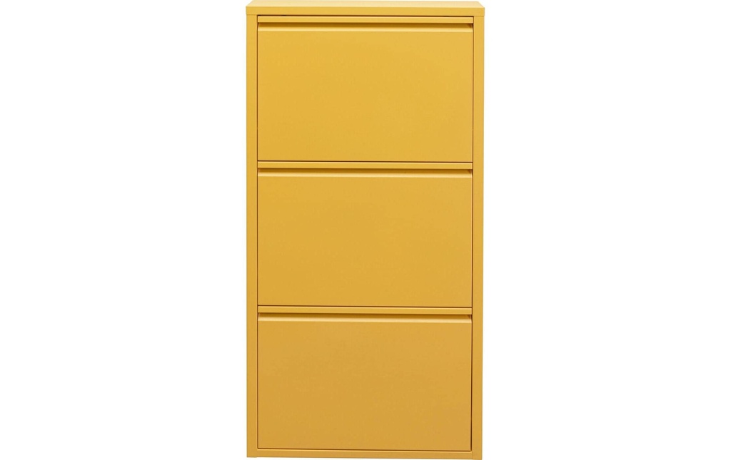 Kare Armoire à chaussures Caruso 3, Jaune