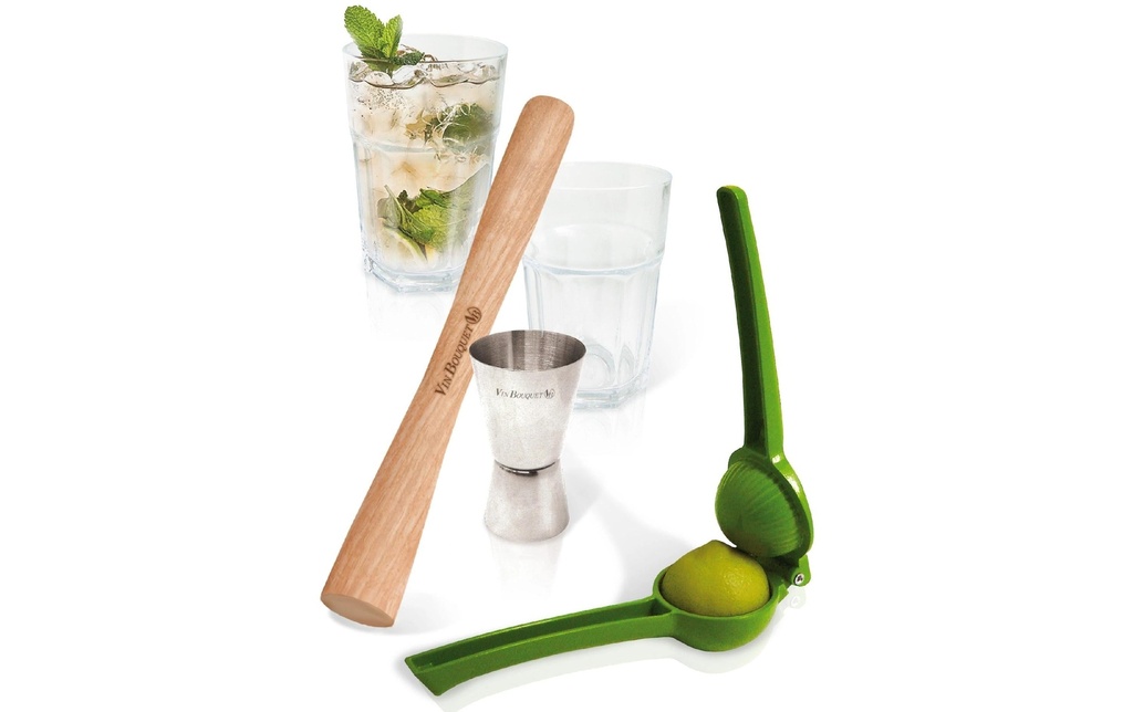 Vin Bouquet Mojito & Caipirinha 50 ml, 1 Pièce/s, Transparent/Vert/Argenté/Brun/Multicolore