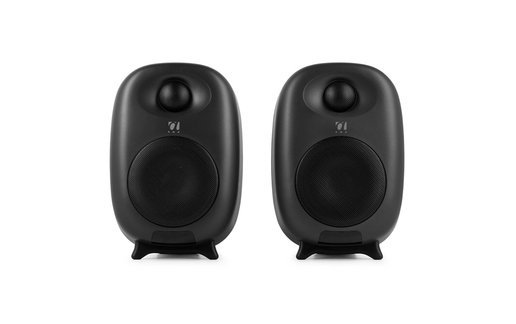 Audizio Paire d’enceintes d’étagère RS60 120 W, BT Gris foncé