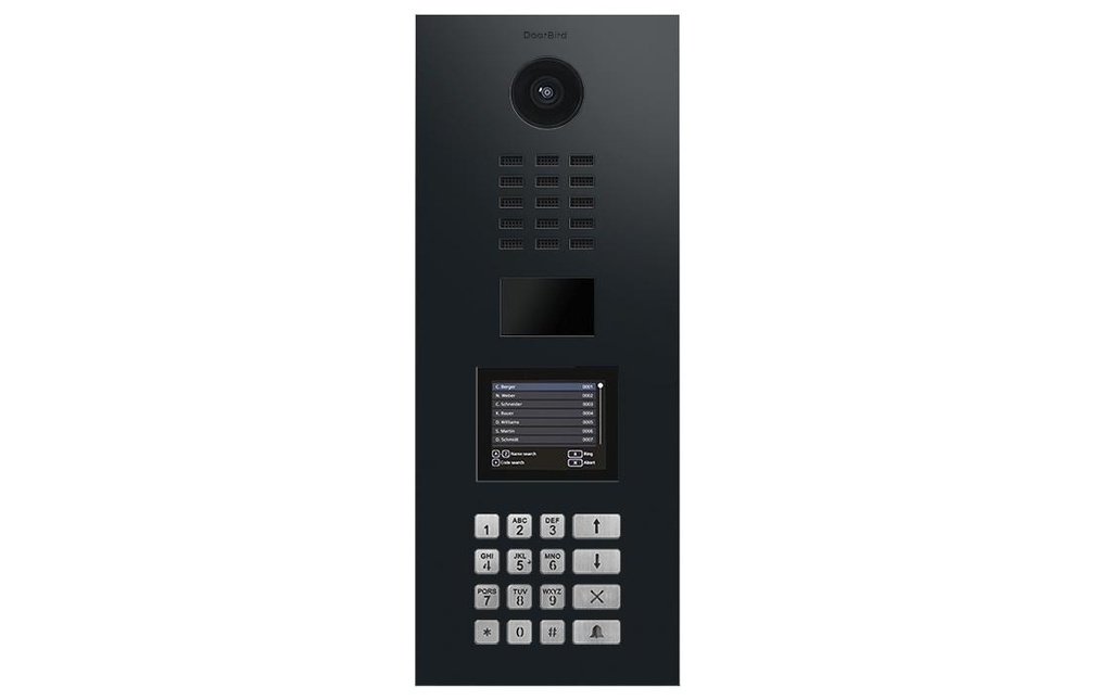 Doorbird D22DKV Interphone Vidéo IP graphite noir (Polar Raven)