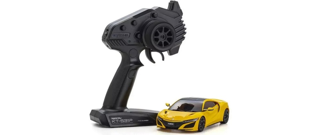 Kyosho Mini Z MR04 Honda NSX à propulsion arrière, jaune perle 1:27