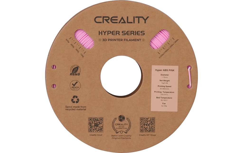 Creality Filament Filament Hyper ABS Orange 1.75 mm 1 kg