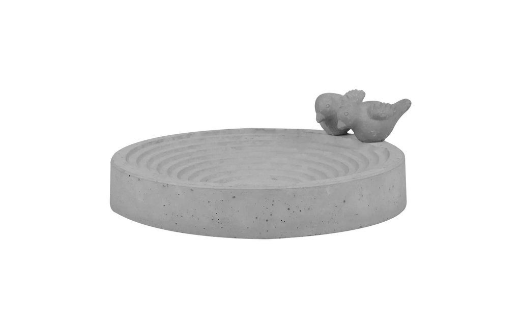 Esschert Design Mangeoire pour oiseaux Béton gris
