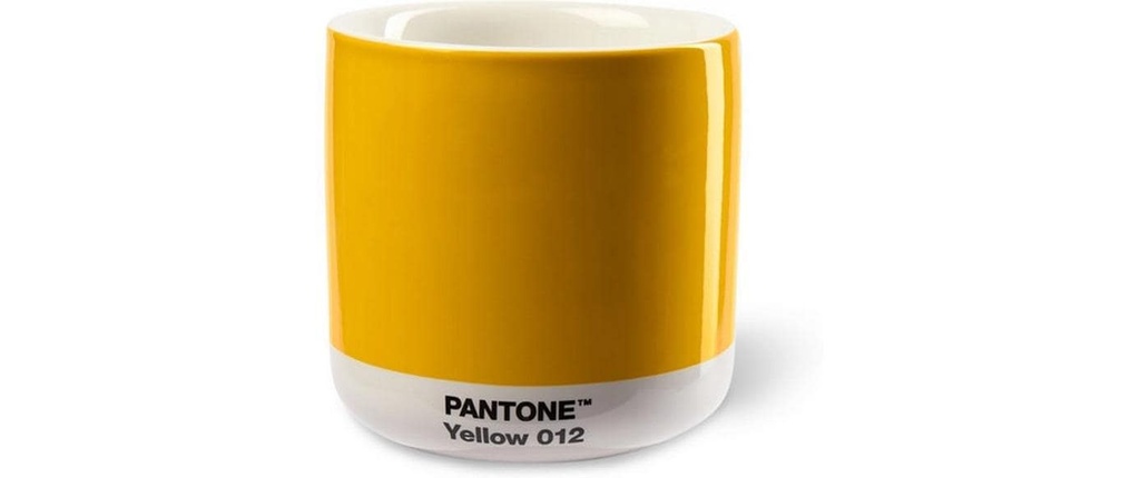 Pantone by Copenhagen Design Coupe à latte 220 ml, 1 Pièce/s, Jaune