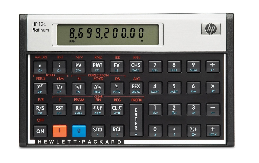 HP Calculatrice financière 12c Platinum