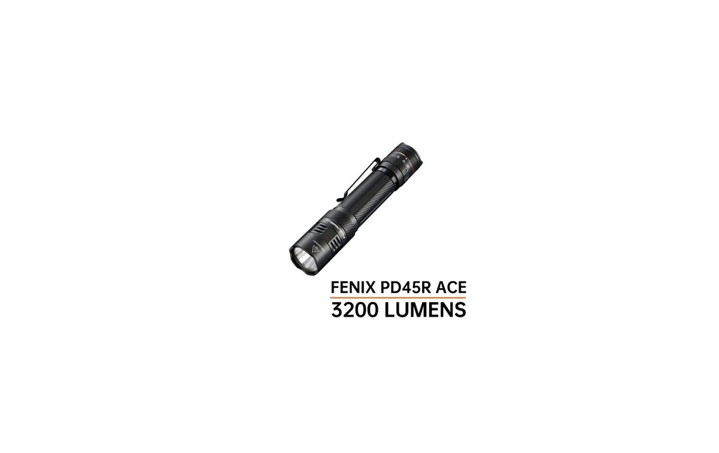 Fenix Lampe de poche PD45R ACE 3200 lm 6000 mAh batterie Noir