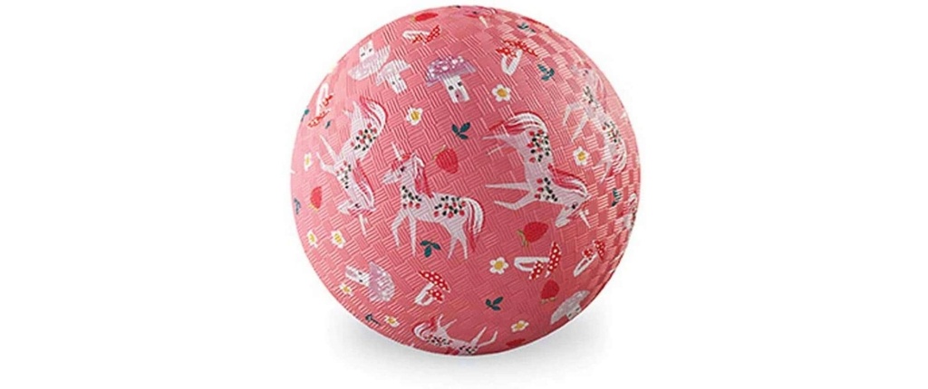 Crocodile Creek Balle de match Caoutchouc, vieux rose, 13 cm