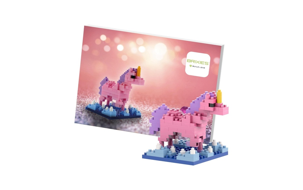 BRIXIES Modèle construction Licorne de 106 briques