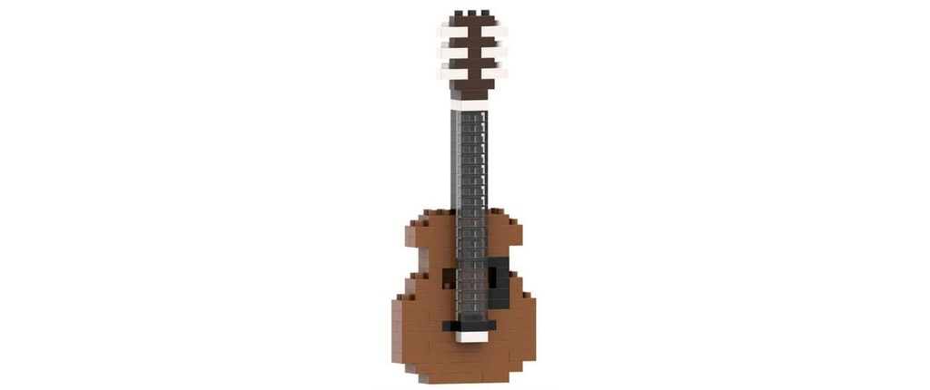 BRIXIES Modèle construction Guitare de 103 briques