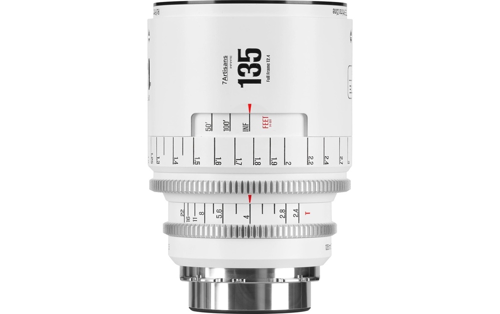 7Artisans Longueur focale fixe 135mm T/2.4 INFINTE Blanc – Arri PL