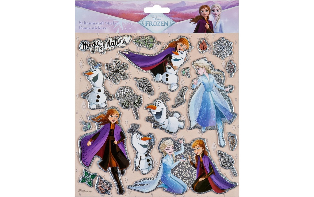 Undercover Autocollant à motif Frozen avec 20 autocollants