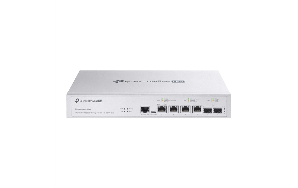 TP-Link PoE++ Switch Omada PRO S5500-4XHPP2XF 6 ports