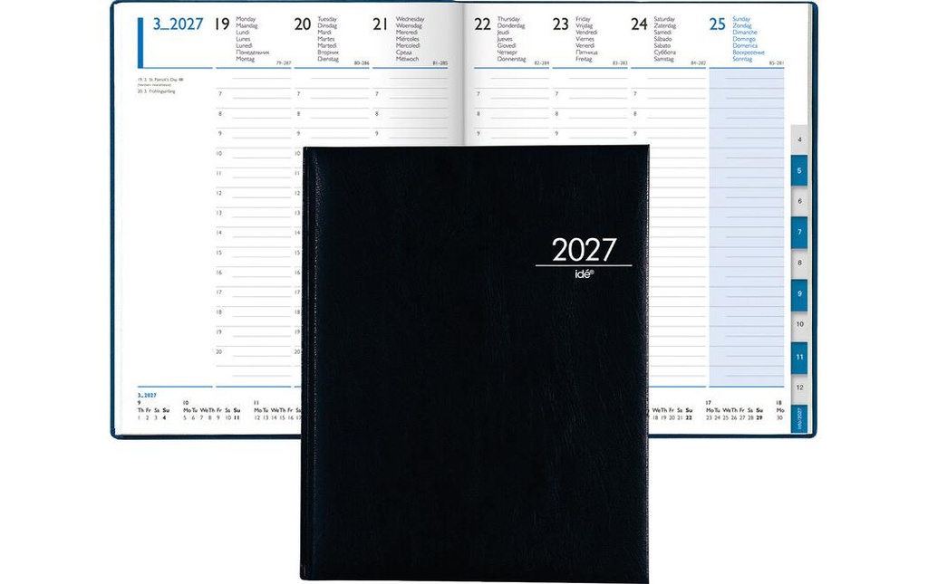 SIMPLEX Agenda TM noir 1S/2P plastique
