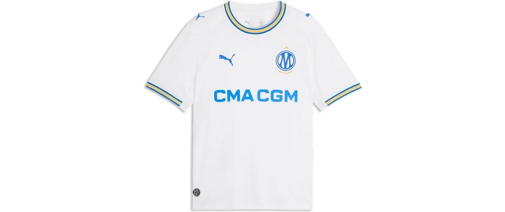 PUMA Réplique du maillot domicile de l'OM White, XXL
