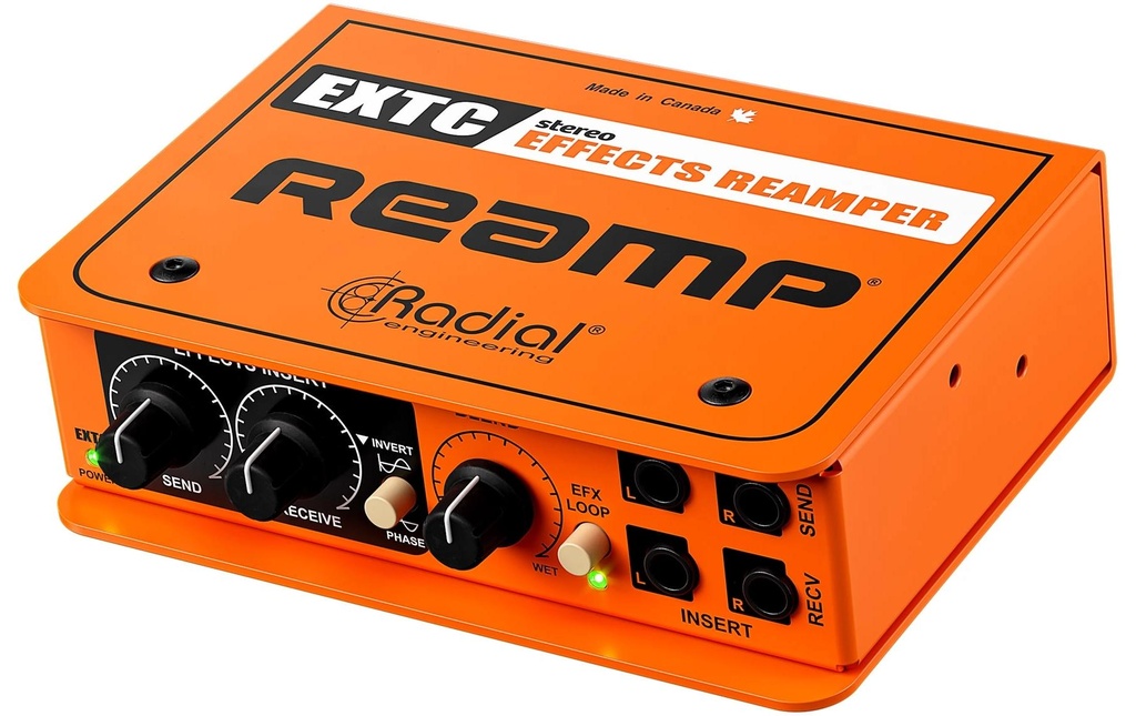Radial EXTC stéréo Interface d'effets pour guitare et Reamper stéréo