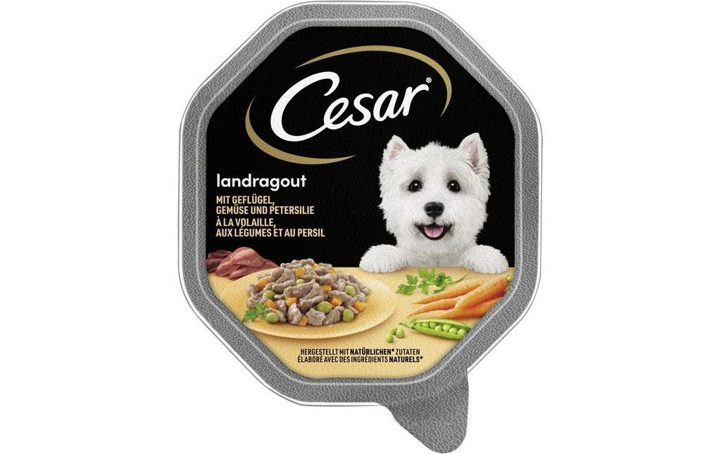 Cesar Cuisine de campagne Volaille & légumes en sauce 14 x 150 g