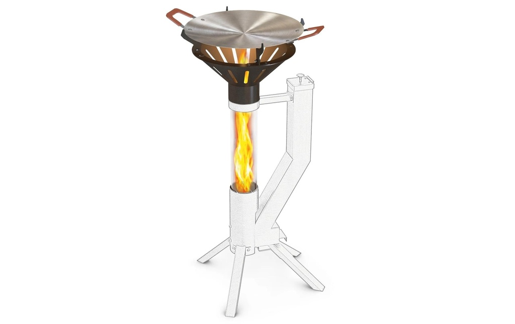 Gardenflare Accessoire pour barbecue Poêle à griller et tube en verre