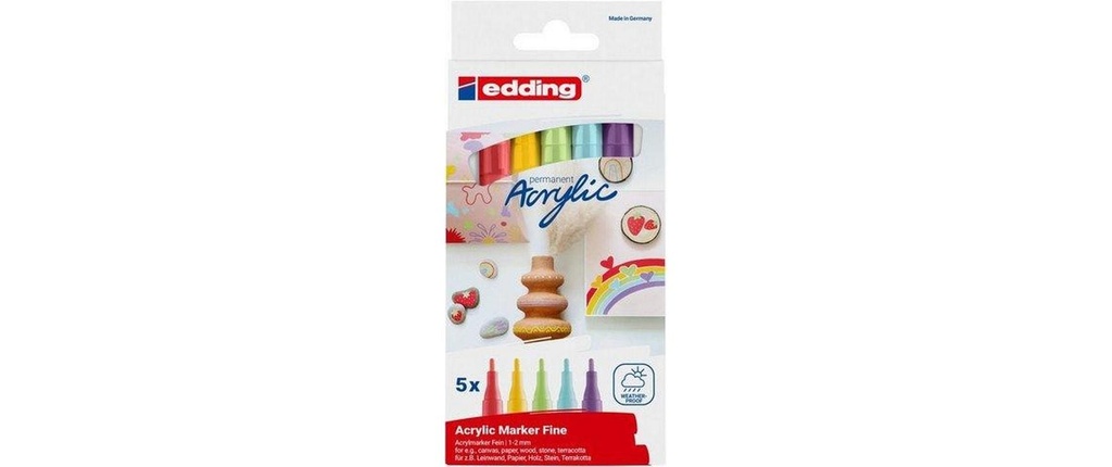 edding Marqueur acrylique 5300 E-5 Rainbow