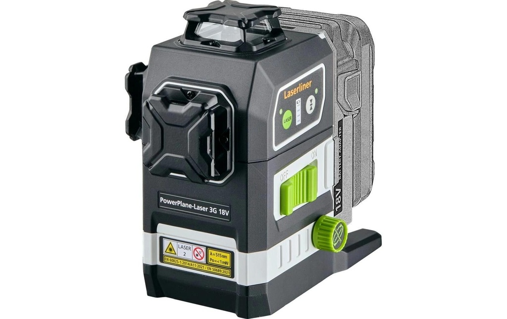 Laserliner Laser à lignes croisées PowerPlane 3G Multi-18 V 60 m