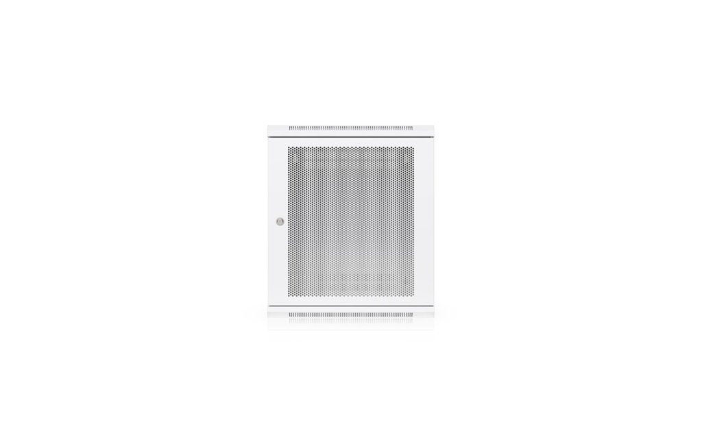 Ubiquiti Coffre de mur Rack 12U 19 / 12HE / Blanc,  Porte perforée