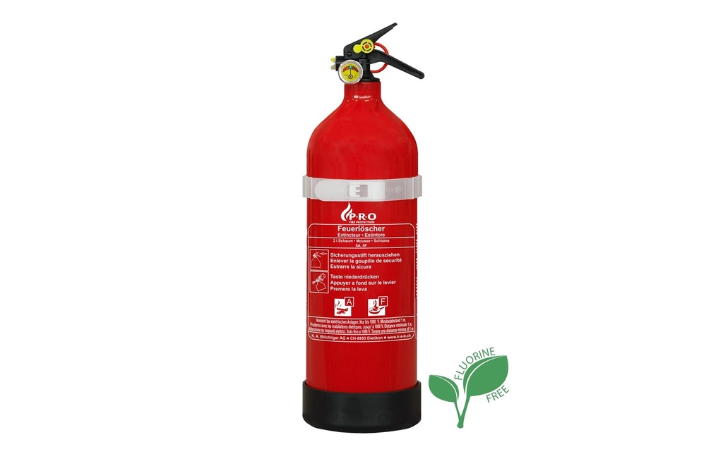Gloria Extincteur PRO pour feux de graisse A, F 2 l, sans PFAS