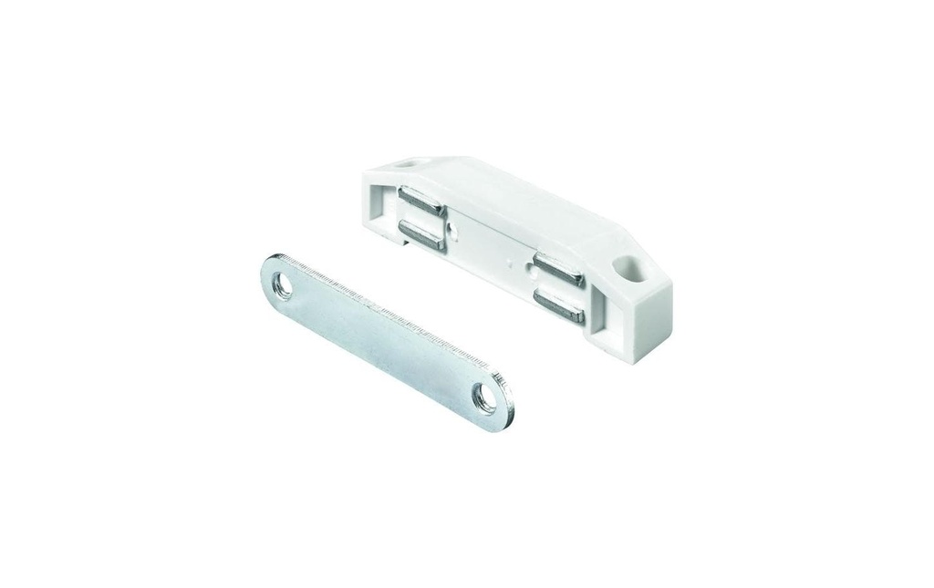 HETTICH loquet magnétique 17 x 19 mm, force de retenue 8 kg, blanc