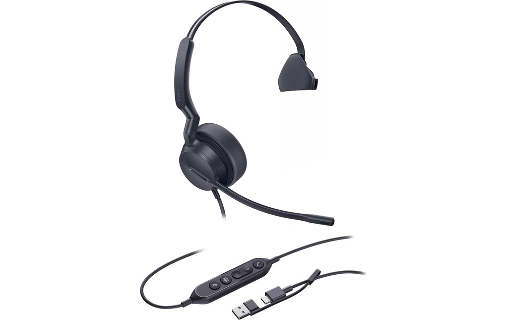 Yealink Casque d'affaires UH42 Mono USB-C/A