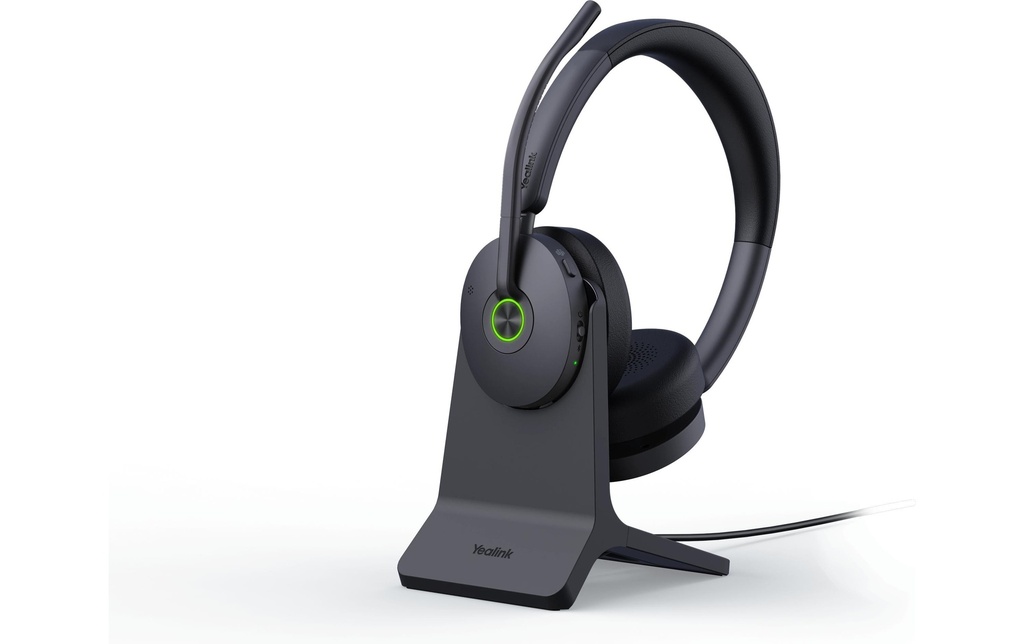 Yealink Casque d'affaires WH68 Hybrid avec socle de recharge