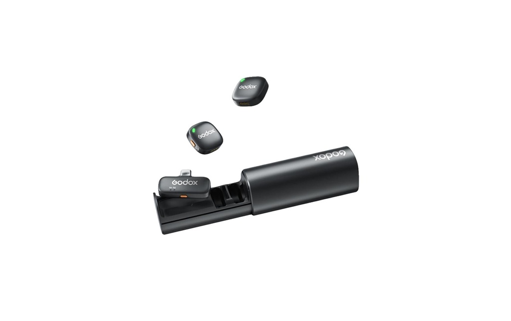 Godox C01 Kit2 Système de microphone sans fil 2.4 GHz USB-C noir