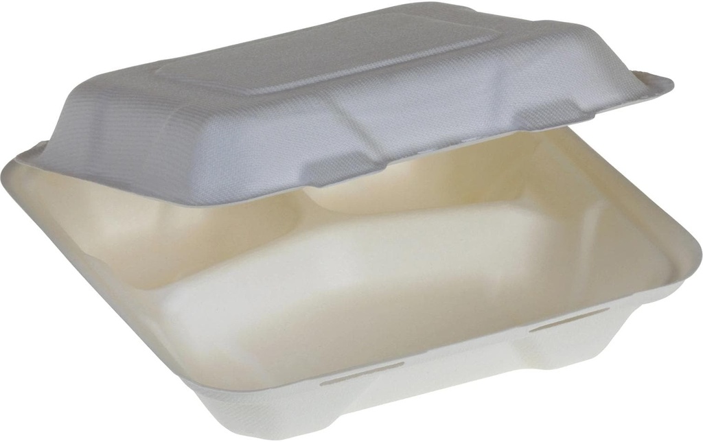 belesse nature Boîte à menus canne à sucre blanche 50 Pièce/s